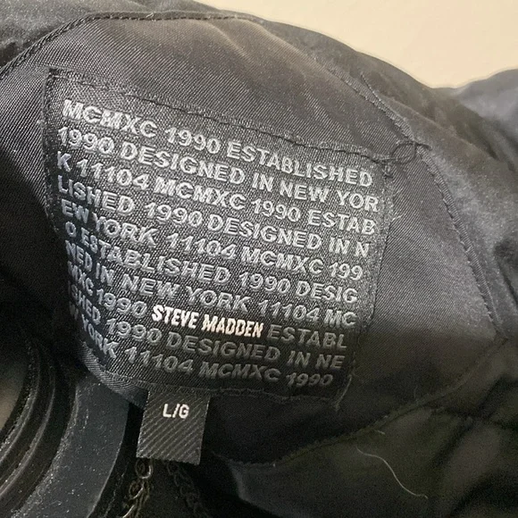 Steve Madden puffer black coat - Picture 8 of 10